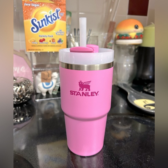 Peony 20 ounce Stanley Tumblr rarely used in great condition! Ships quick! - Picture 2 of 6